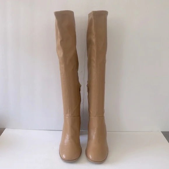Franco Sarto Vintage Nostalgia L-Cindy Tall Knee High Boots Camel Size 10 NWT - Picture 4 of 8
